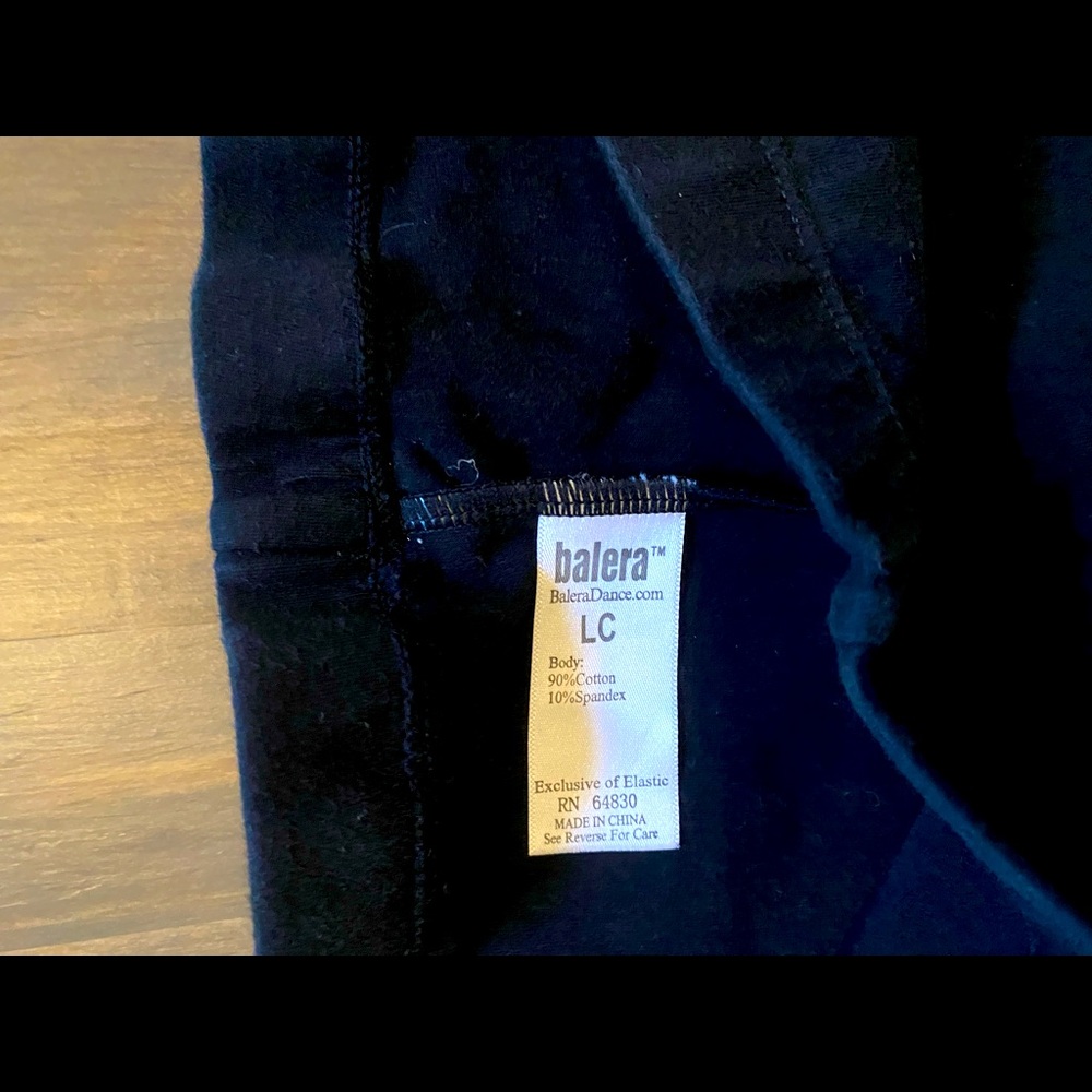 Balera size large child black Dance pants